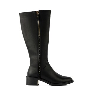 Foto 1 | Bota Alta Clásica Casual Tacón 10cm Para Mujer Walki Sabina Negro