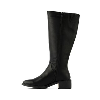 Foto 4 | Bota Alta Clásica Casual Tacón 10cm Para Mujer Walki Sabina Negro