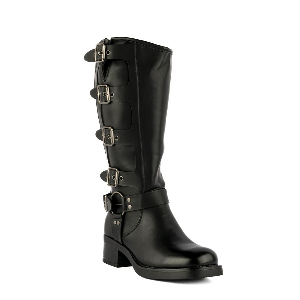 Foto 3 pulgar | Bota Vaquera Tacón Moda 5cm Para Mujer Walki Ruth Negro