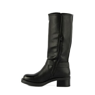 Foto 3 | Bota Vaquera Tacón Moda 5cm Para Mujer Walki Ruth Negro