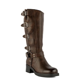 Foto 2 | Bota Vaquera Tacón Moda 5cm Para Mujer Walki Ruth Cafe