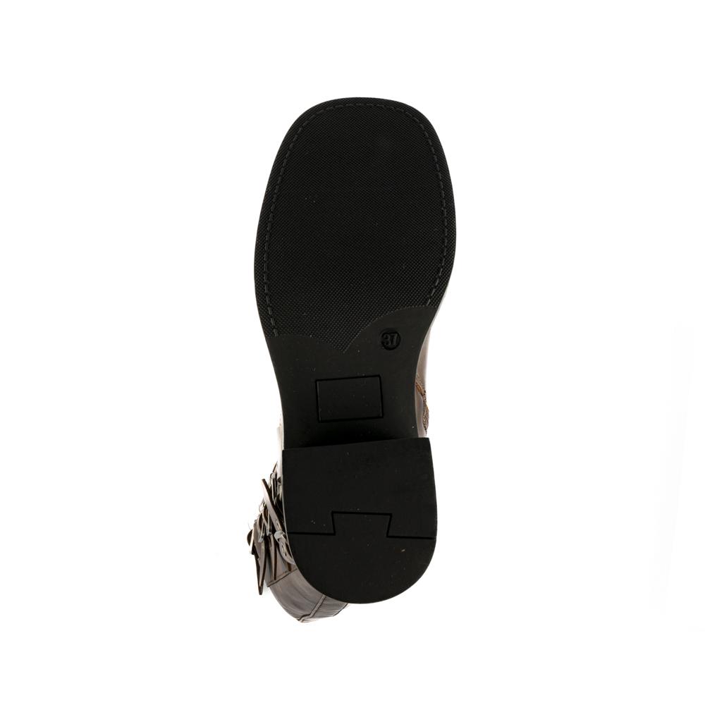 Foto 5 pulgar | Bota Vaquera Tacón Moda 5cm Para Mujer Walki Ruth Cafe