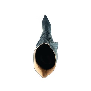 Foto 6 | Bota Alta Moda Puntal Mezclilla 11cm De Mujer Walki Lorenza Azul