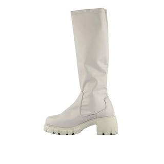 Foto 2 | Bota Alta Combat Militar Elástica 5cm Para Mujer Walki Mara Gris