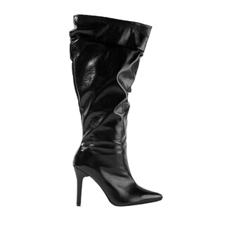 Foto 1 | Bota Alta Tacón Puntal Moda 10.5cm Para Mujer Walki Margot Negro