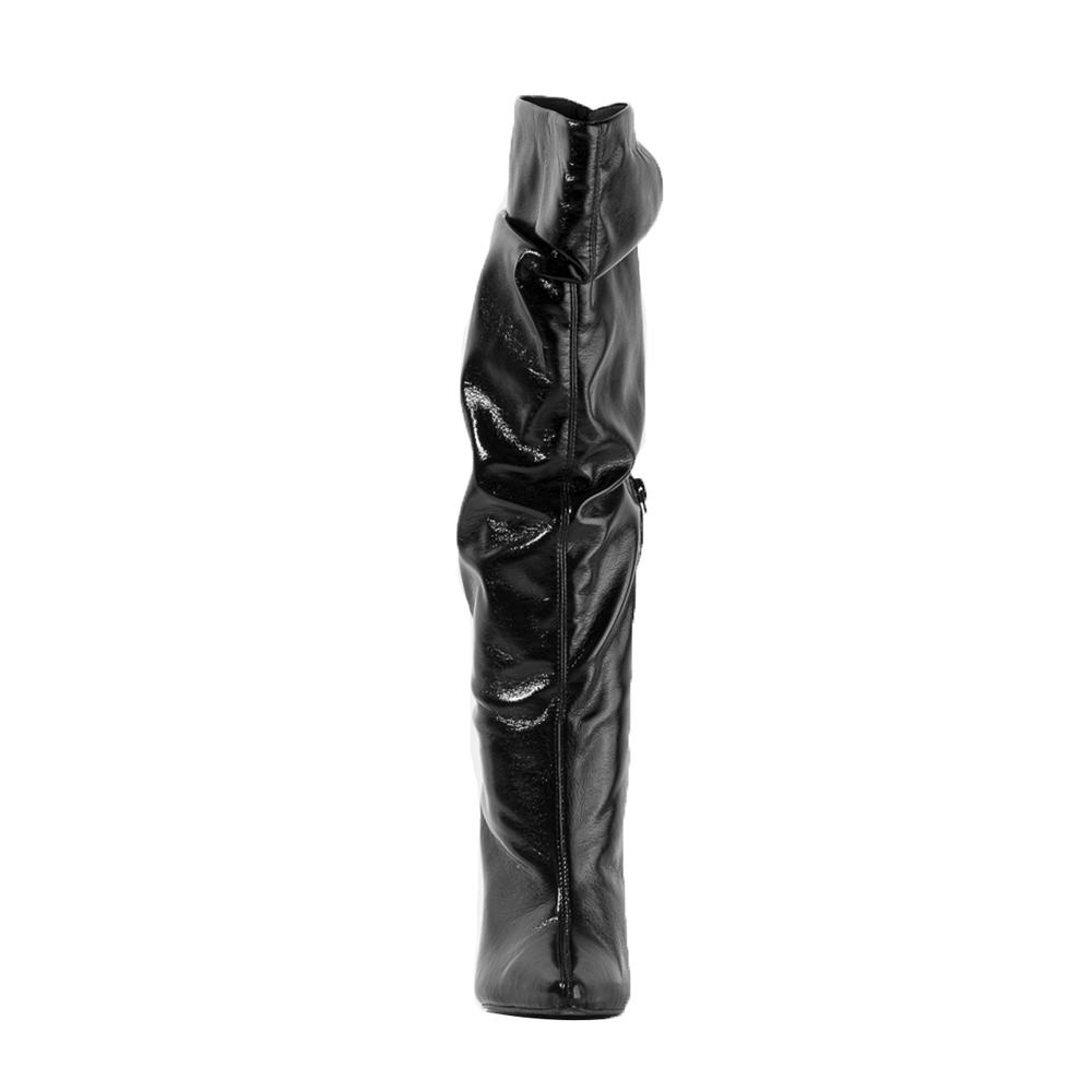 Foto 3 | Bota Alta Tacón Puntal Moda 10.5cm Para Mujer Walki Margot Negro