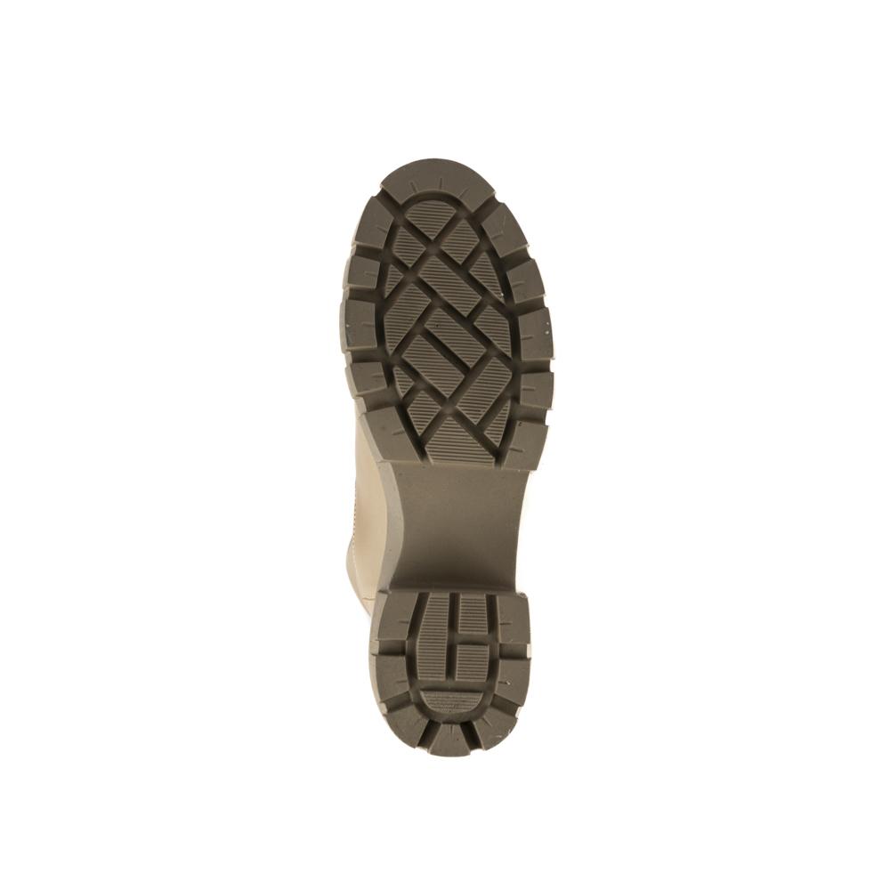 Foto 6 pulgar | Bota Alta Combat Militar Elástica 5cm Para Mujer Walki Mara Cafe
