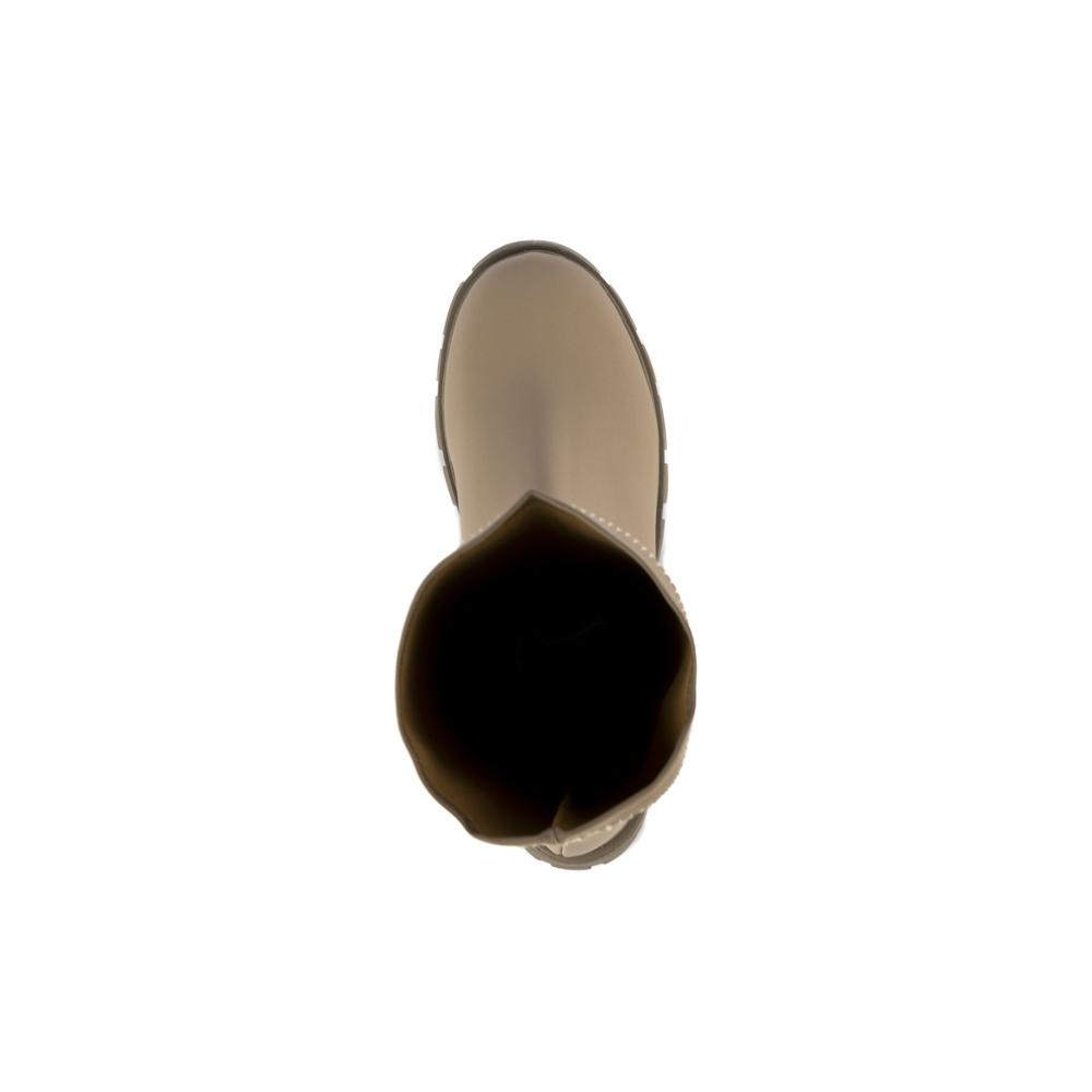 Foto 7 pulgar | Bota Alta Combat Militar Elástica 5cm Para Mujer Walki Mara Cafe