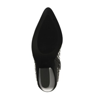 Foto 7 | Bota Vaquera Brillo Tacón Moda 8.5cm De Mujer Walki Antonia Negro
