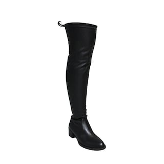 Foto 2 | Bota Larga Arriba De La Rodilla Básica De Piso Casual Para Dama Avril