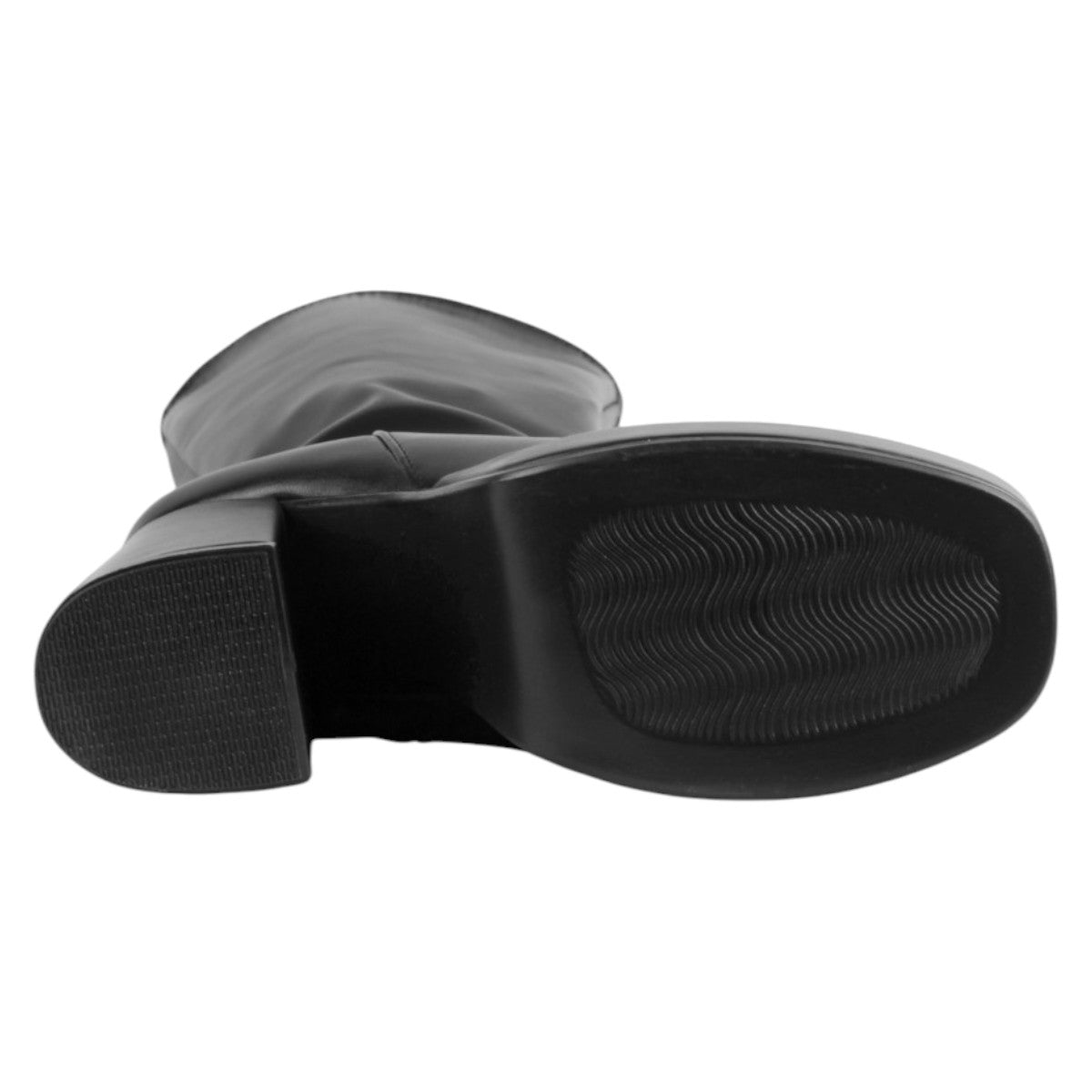 Foto 4 | Botas Altas Exterior Piel Vegana Color Negro Para Mujer De Rbcollection