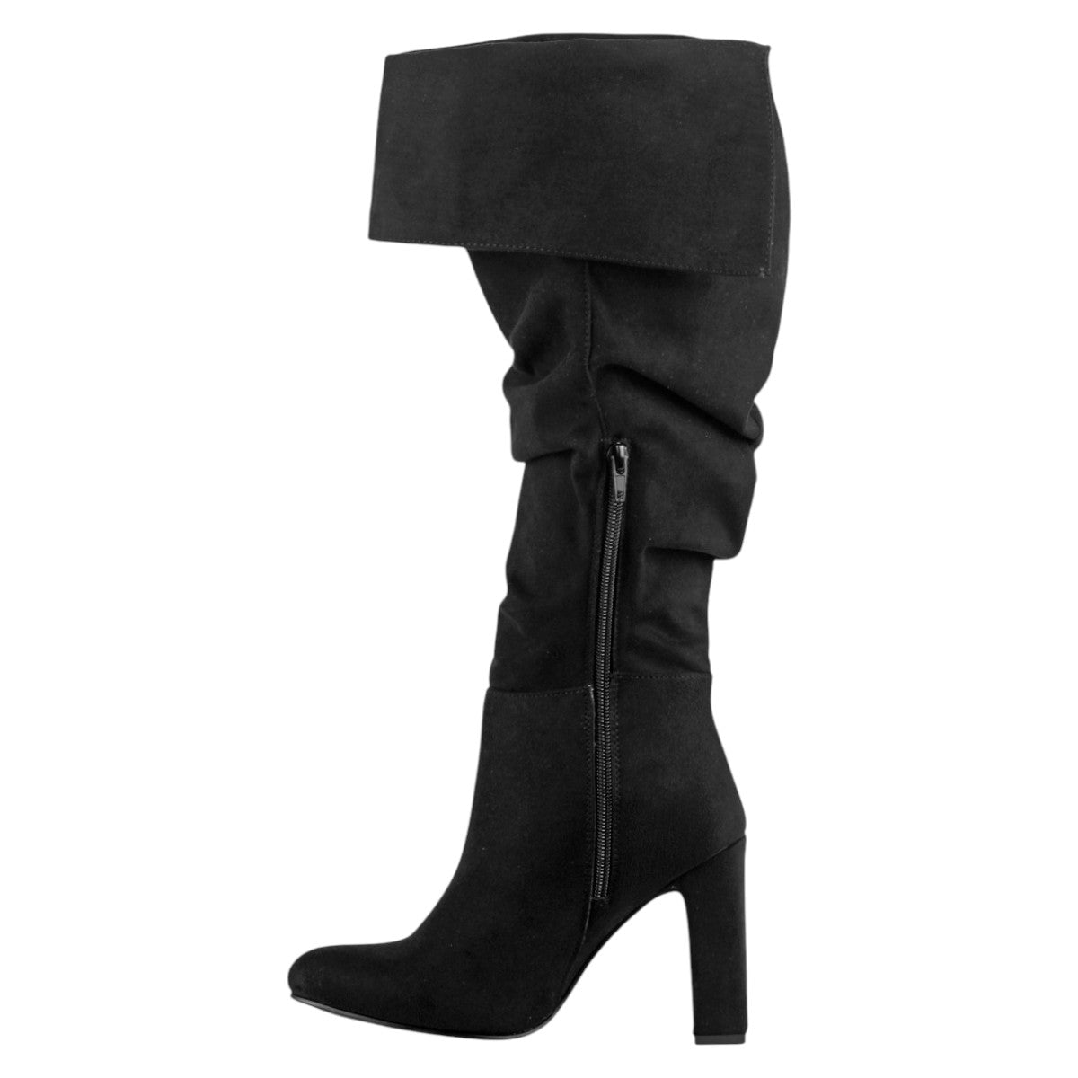 Foto 3 | Botas Altas Exterior Gamuza Color Negro Para Mujer De Rbcollection