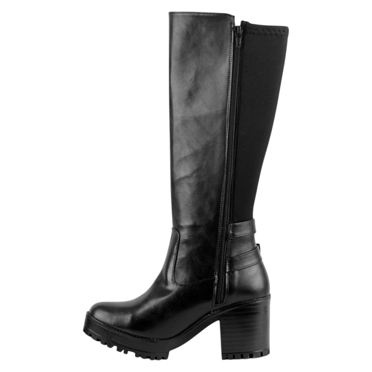 Foto 4 pulgar | Botas Altas Exterior Piel Vegana Color Negro Para Mujer De Rbcollection