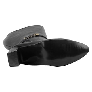 Foto 4 | Botas Altas Exterior Piel Vegana Color Negro Para Mujer De Rbcollection