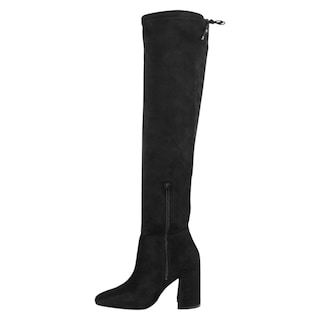 Foto 3 | Botas Altas Exterior Gamuza Color Negro Para Mujer De Rbcollection