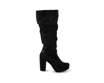 Foto 2 | Bota Color Negro Plisado Material Sintetico