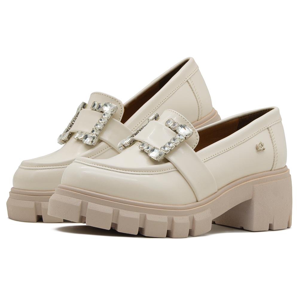 Foto 2 pulgar | Zapato Mocasin Dama Salamandra Moda Formal Elegante 22-26 Beige