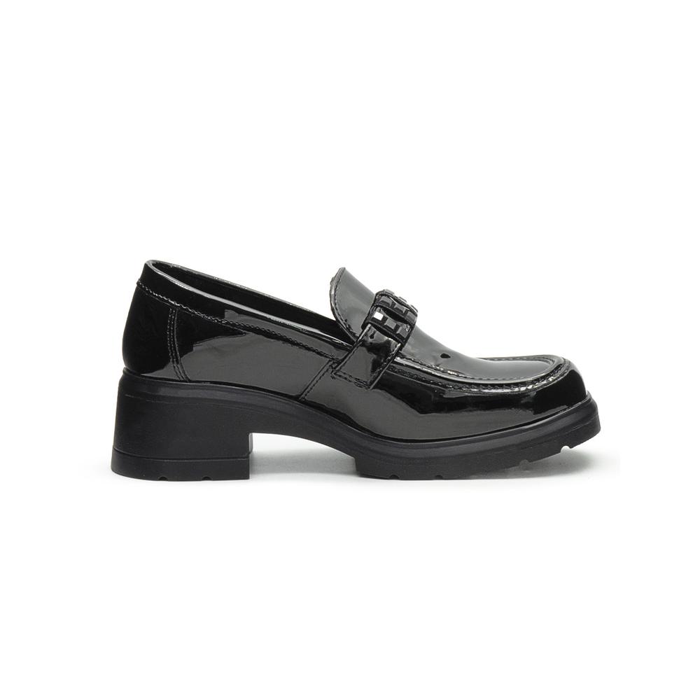 Foto 7 pulgar | Zapato Mocasin Para Mujer Formal Oficina Tacón Ancho Negro