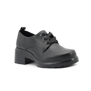 Foto 4 | Zapato Mocasines Greenlove Para Mujer Con Tacon Ancho Negro Negro