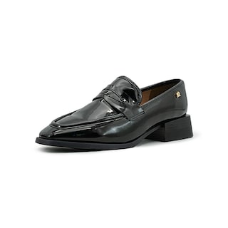 Foto 3 | Elegante Mocasin Casual Salamandra Para Dama Charol Negro Negro