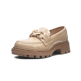 Foto 4 | Mocasín Green Love Charol Beige Para Mujer Forma Oficina Beige