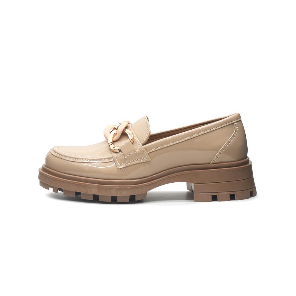 Foto 7 pulgar | Mocasín Green Love Charol Beige Para Mujer Forma Oficina Beige