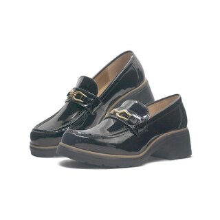 Foto 2 | Mocasin Greenlove Para Mujer Formal Con Plataforma Slip On Negro