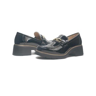 Foto 3 | Mocasin Greenlove Para Mujer Formal Con Plataforma Slip On Negro
