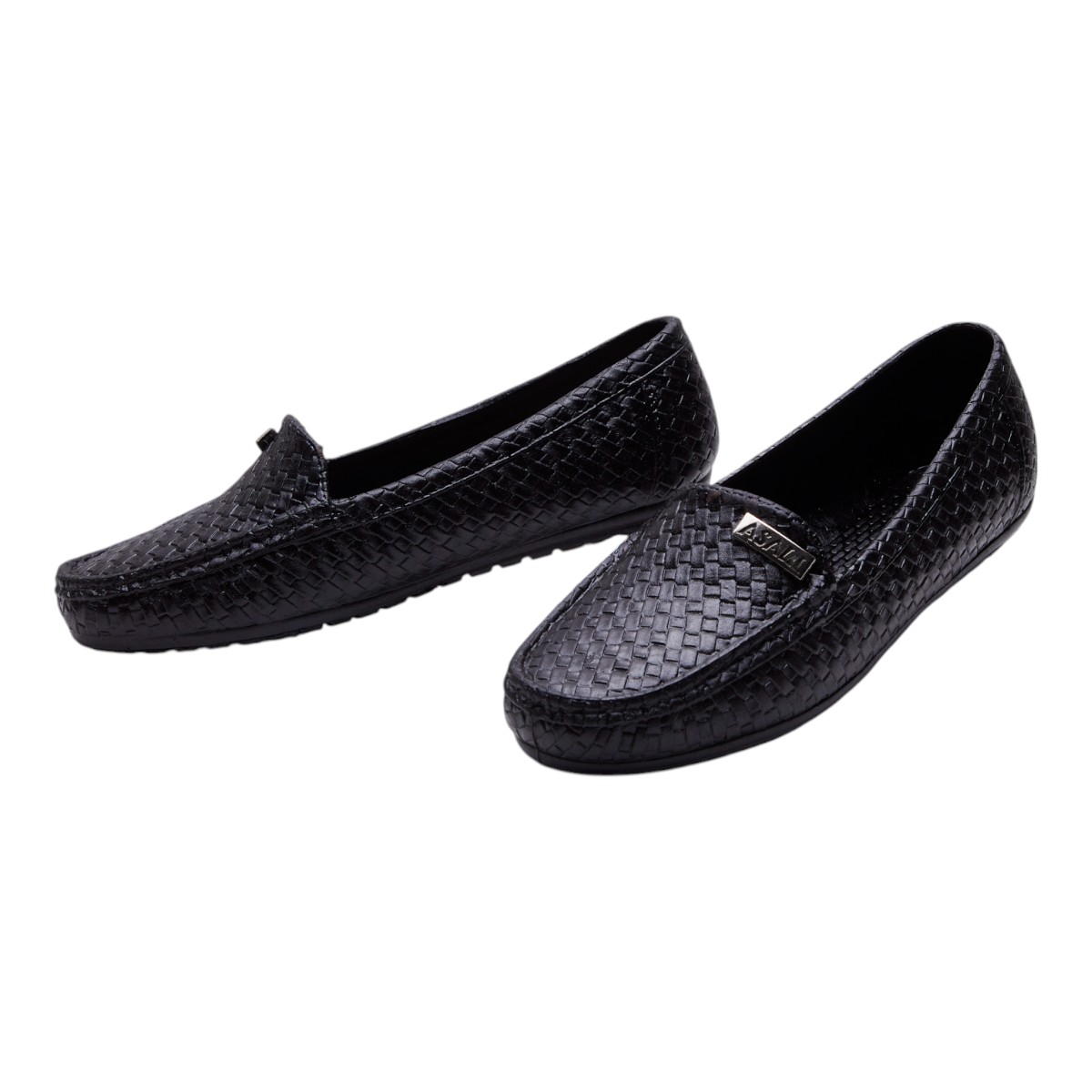 Foto 4 | Mocasines Calzado Watanabe Color Negro Mujer Tejidos