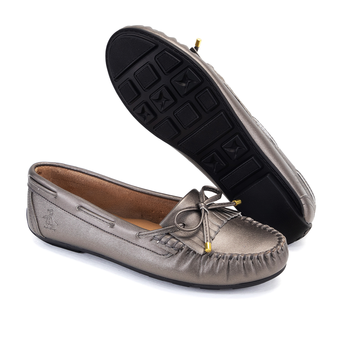 Foto 2 pulgar | Mocasín Original Penguin Style Celina Plomo Para Mujer