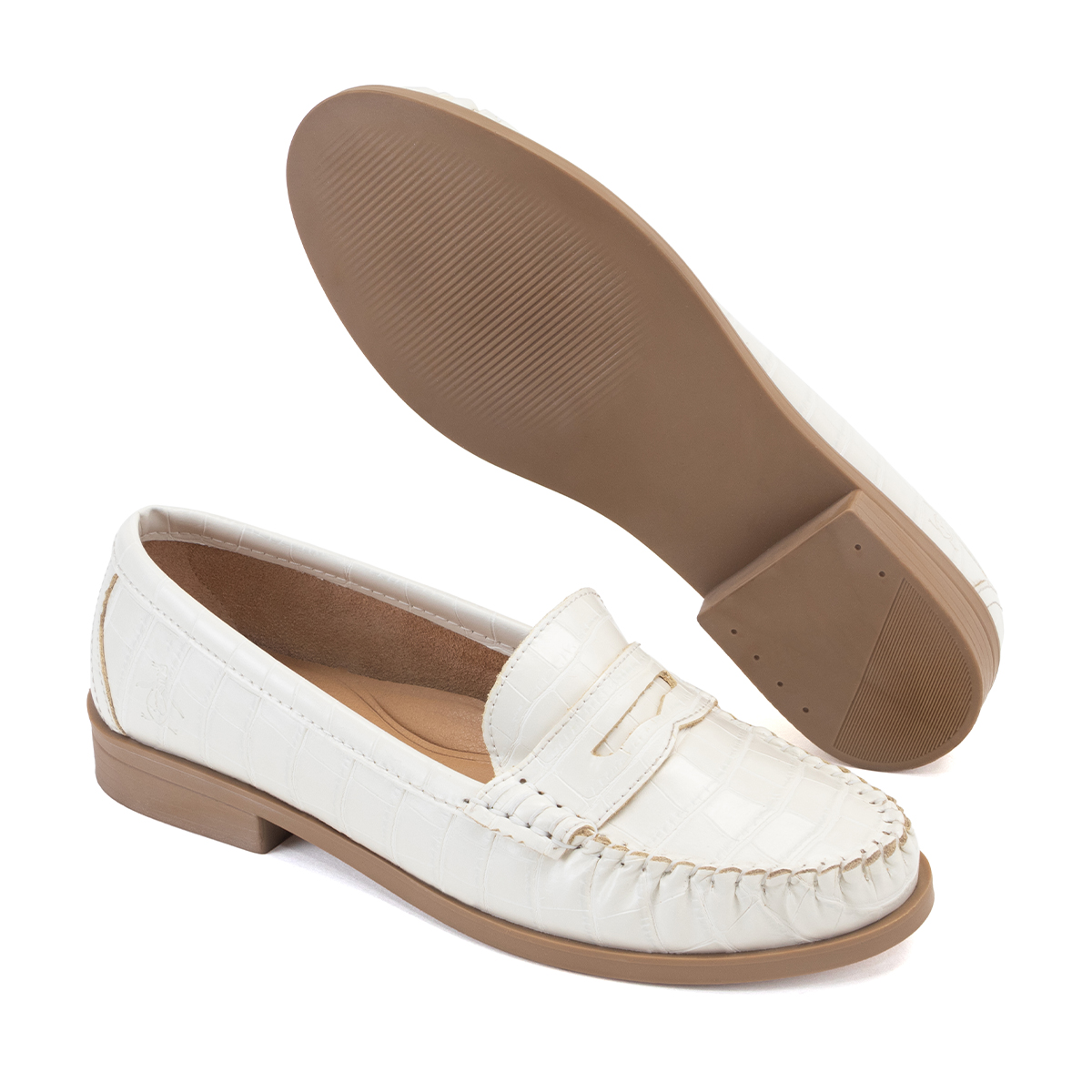 Foto 2 pulgar | Mocasín Original Penguin Style Bruna Hueso Para Mujer