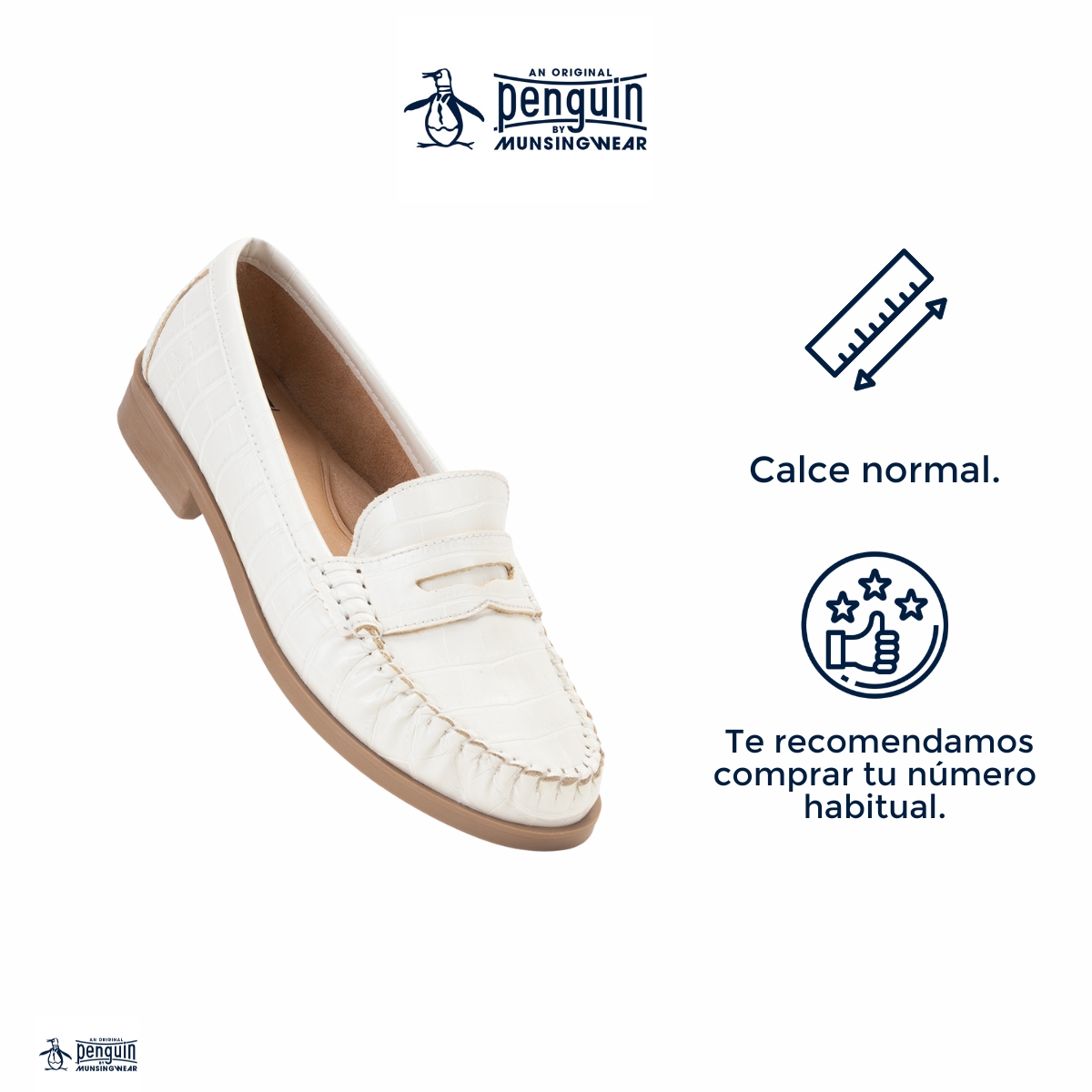 Foto 4 | Mocasín Original Penguin Style Bruna Hueso Para Mujer
