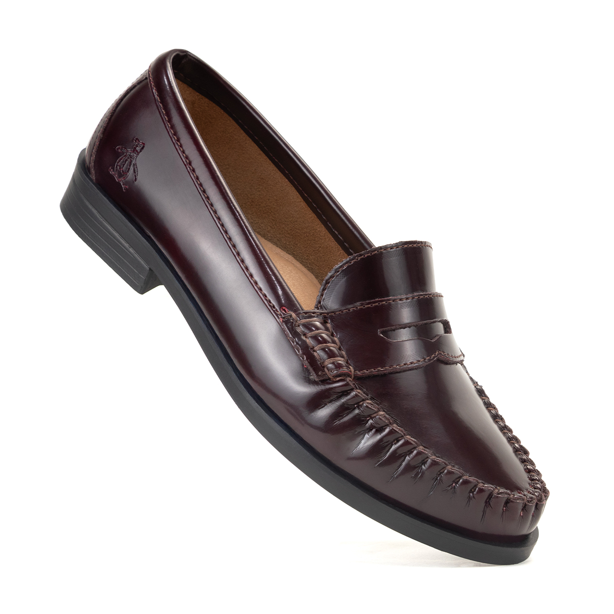 Foto 9 pulgar | Mocasín Original Penguin Style Bruna Burgundy Para Mujer
