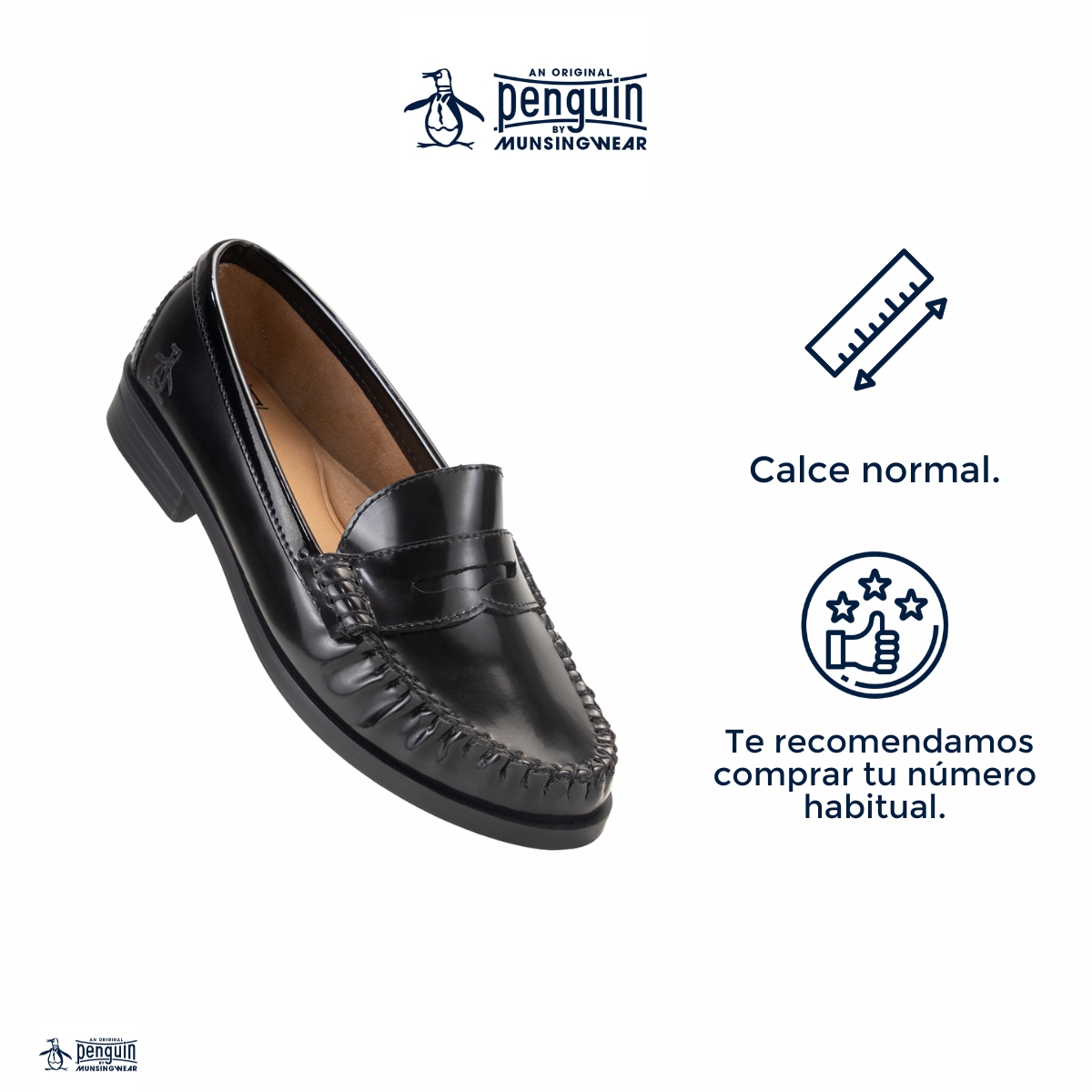 Foto 5 pulgar | Mocasín Original Penguin Style Bruna Negro Para Mujer