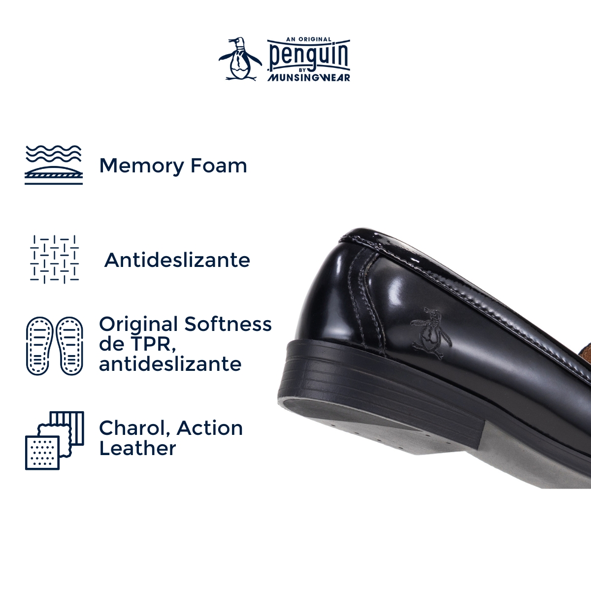 Foto 5 | Mocasín Original Penguin Style Bruna Negro Para Mujer