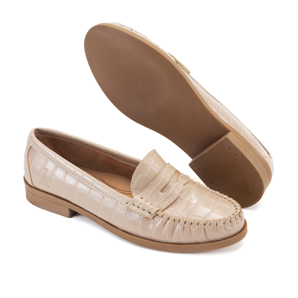 Foto 2 pulgar | Mocasín Original Penguin Style Bruna Nude Para Mujer