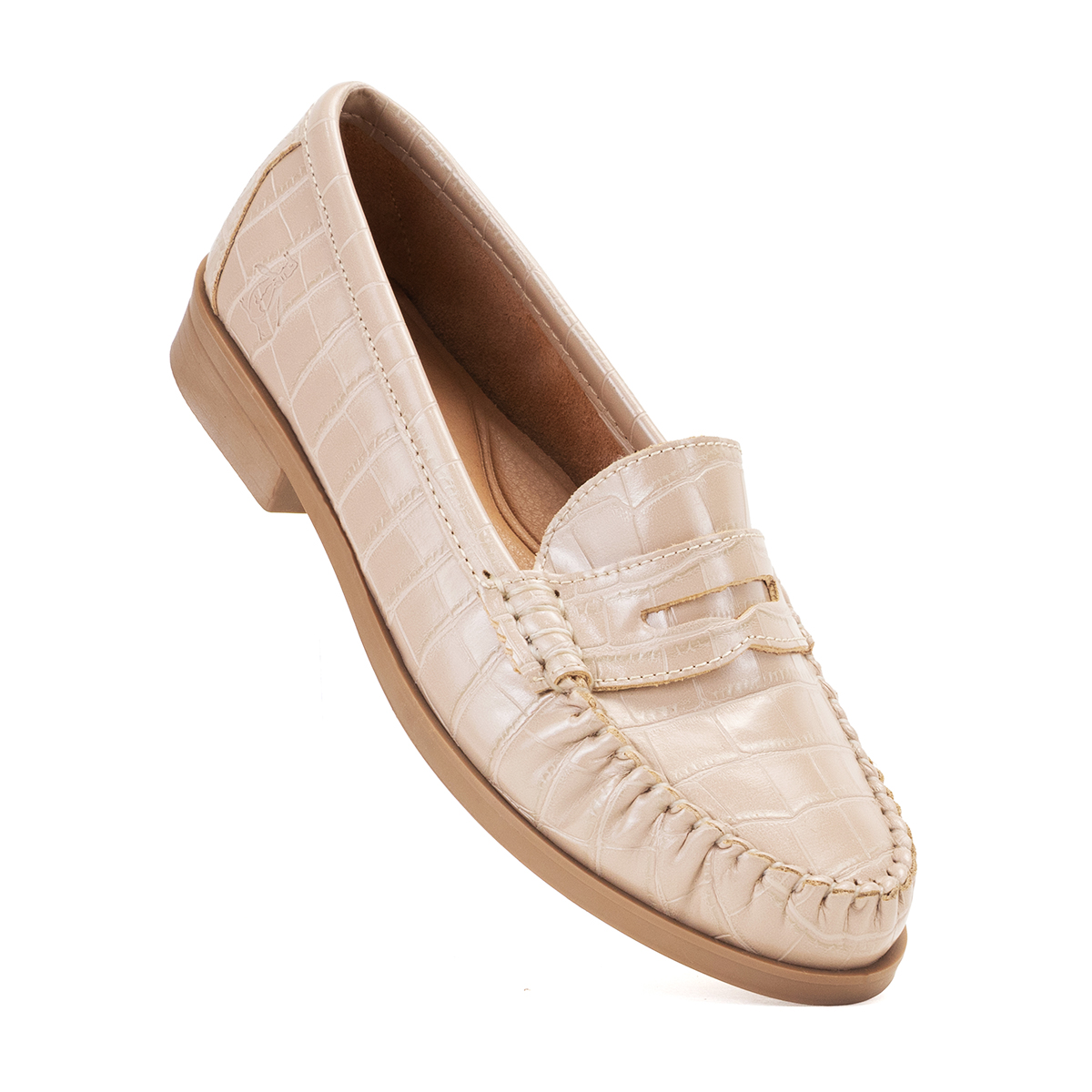 Foto 9 pulgar | Mocasín Original Penguin Style Bruna Nude Para Mujer