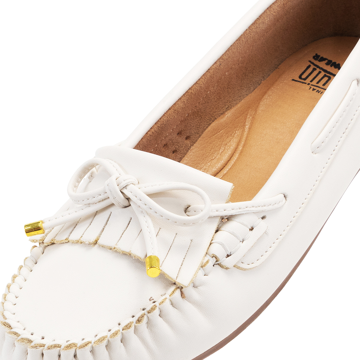 Foto 8 pulgar | Mocasín Original Penguin Style Celina Hueso Para Mujer