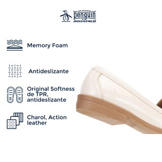 Foto 5 | Mocasín Original Penguin Style Malva Hueso Para Mujer
