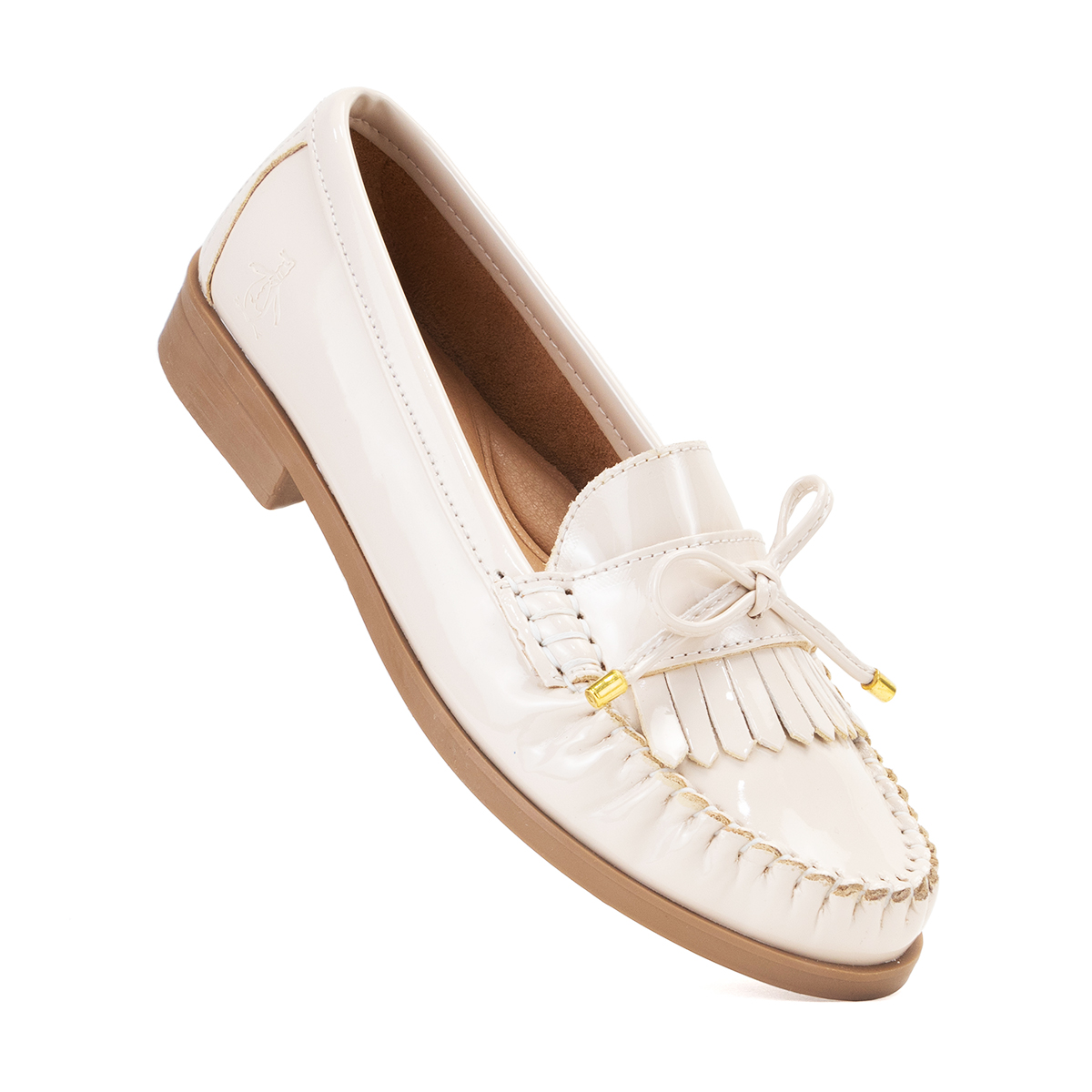 Foto 9 pulgar | Mocasín Original Penguin Style Malva Hueso Para Mujer