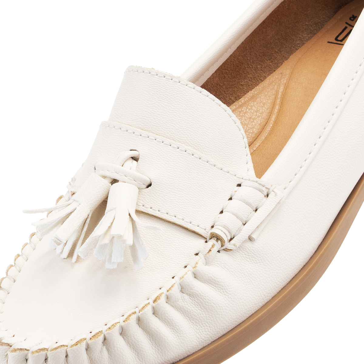 Foto 8 pulgar | Mocasín Original Penguin Style Ebba Hueso Para Mujer