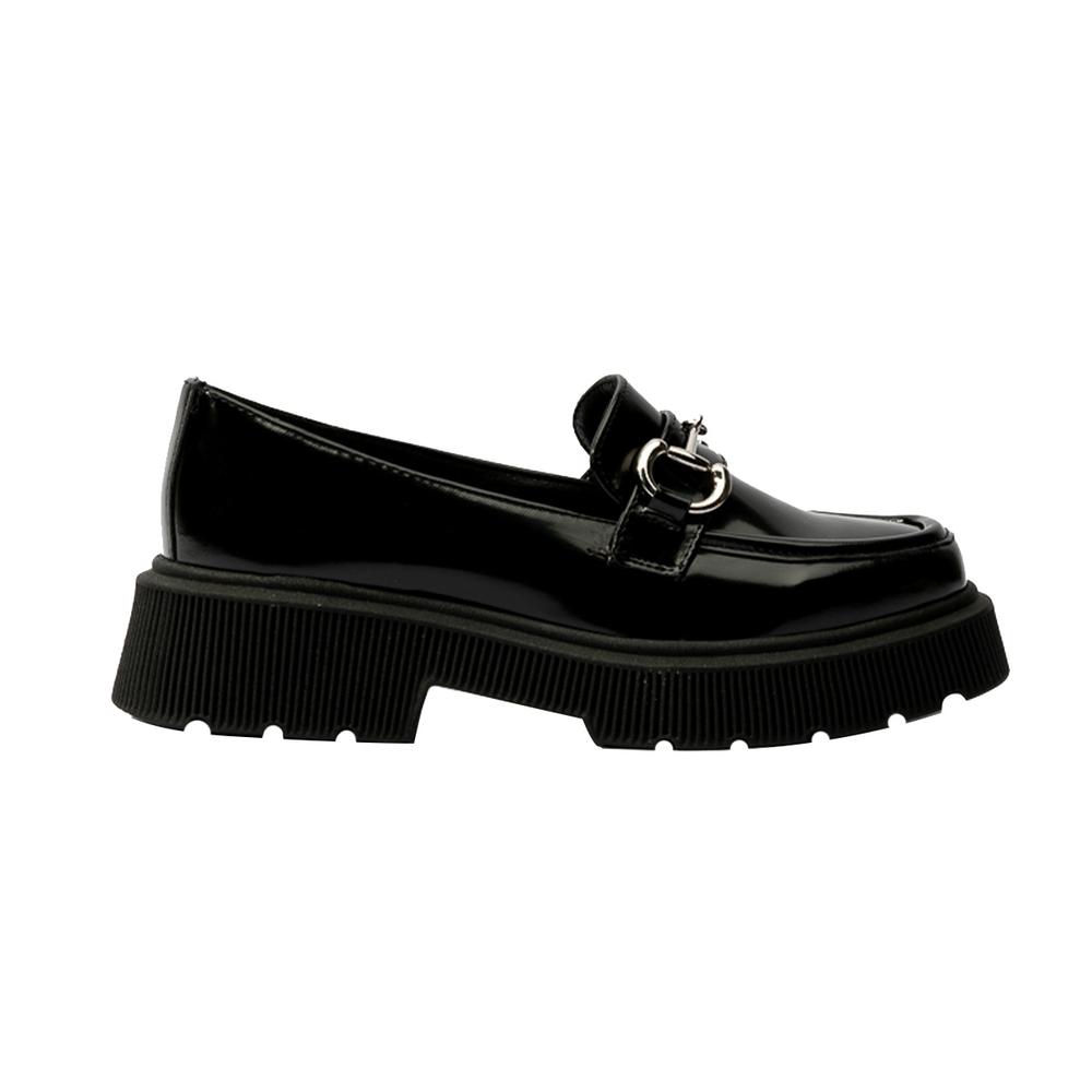 Foto 2 pulgar | Mocasines Loafer Plataforma 4cm Para Mujer Walki Isabela Negro