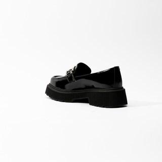 Foto 3 | Mocasines Loafer Plataforma 4cm Para Mujer Walki Isabela Negro