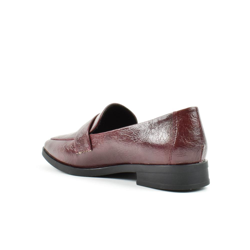 Foto 4 pulgar | Mocasines Loafer Moda Flat Clásico Mujer Walki Carmen Vino