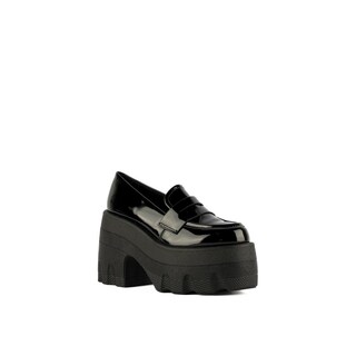 Foto 2 | Mocasines Loafer Moda Plataforma 11cm De Mujer Walki Gianna Negro
