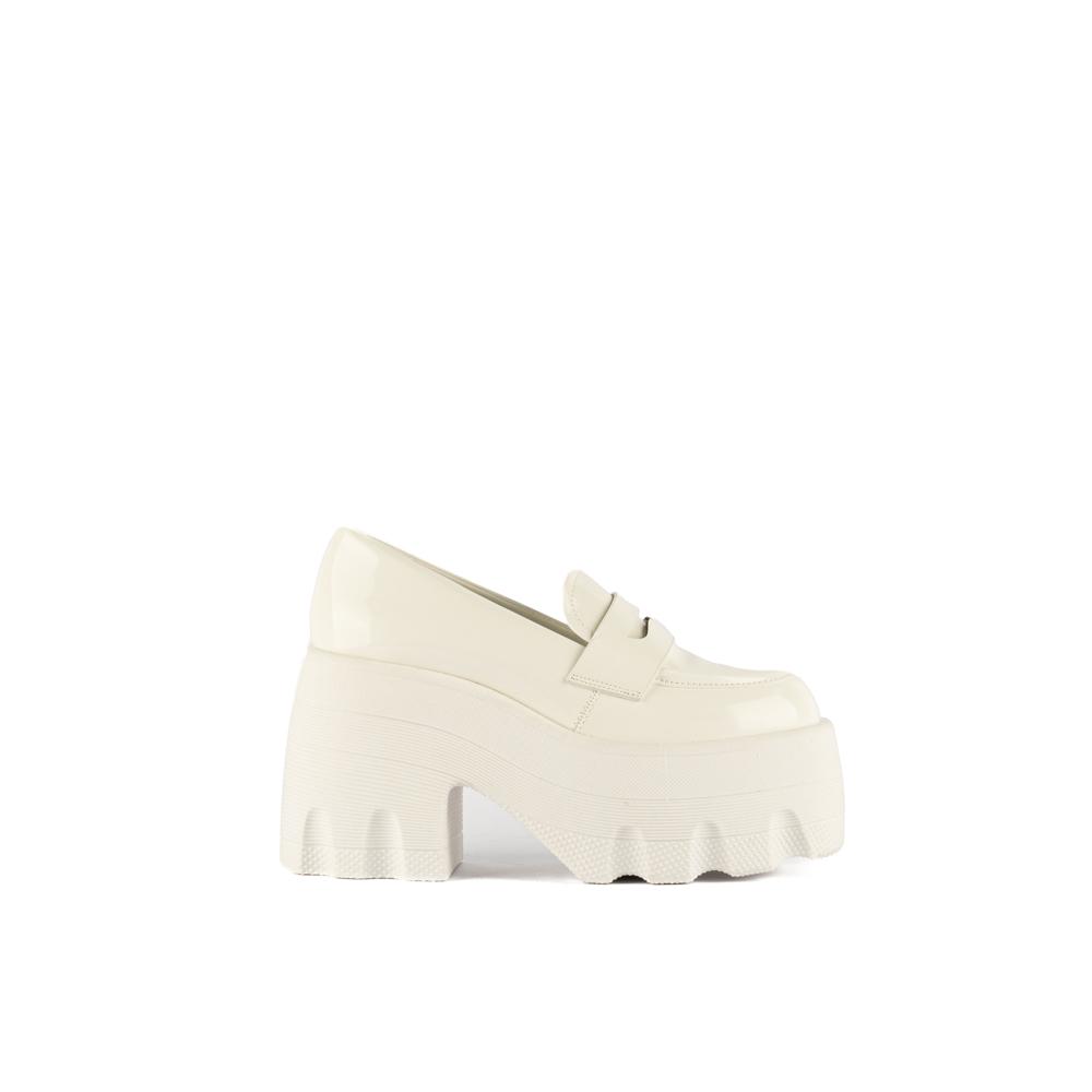Foto 2 pulgar | Mocasines Loafer Moda Plataforma 11cm De Mujer Walki Gianna Blanco