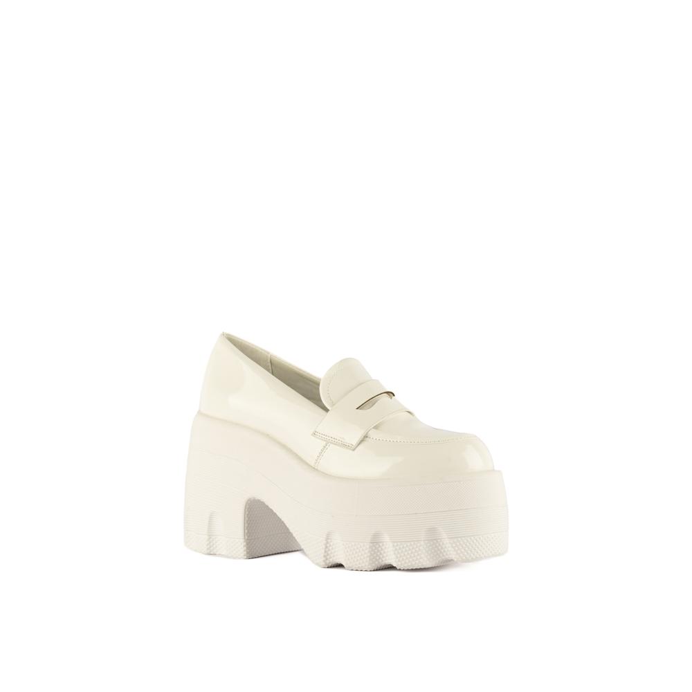 Foto 3 pulgar | Mocasines Loafer Moda Plataforma 11cm De Mujer Walki Gianna Blanco