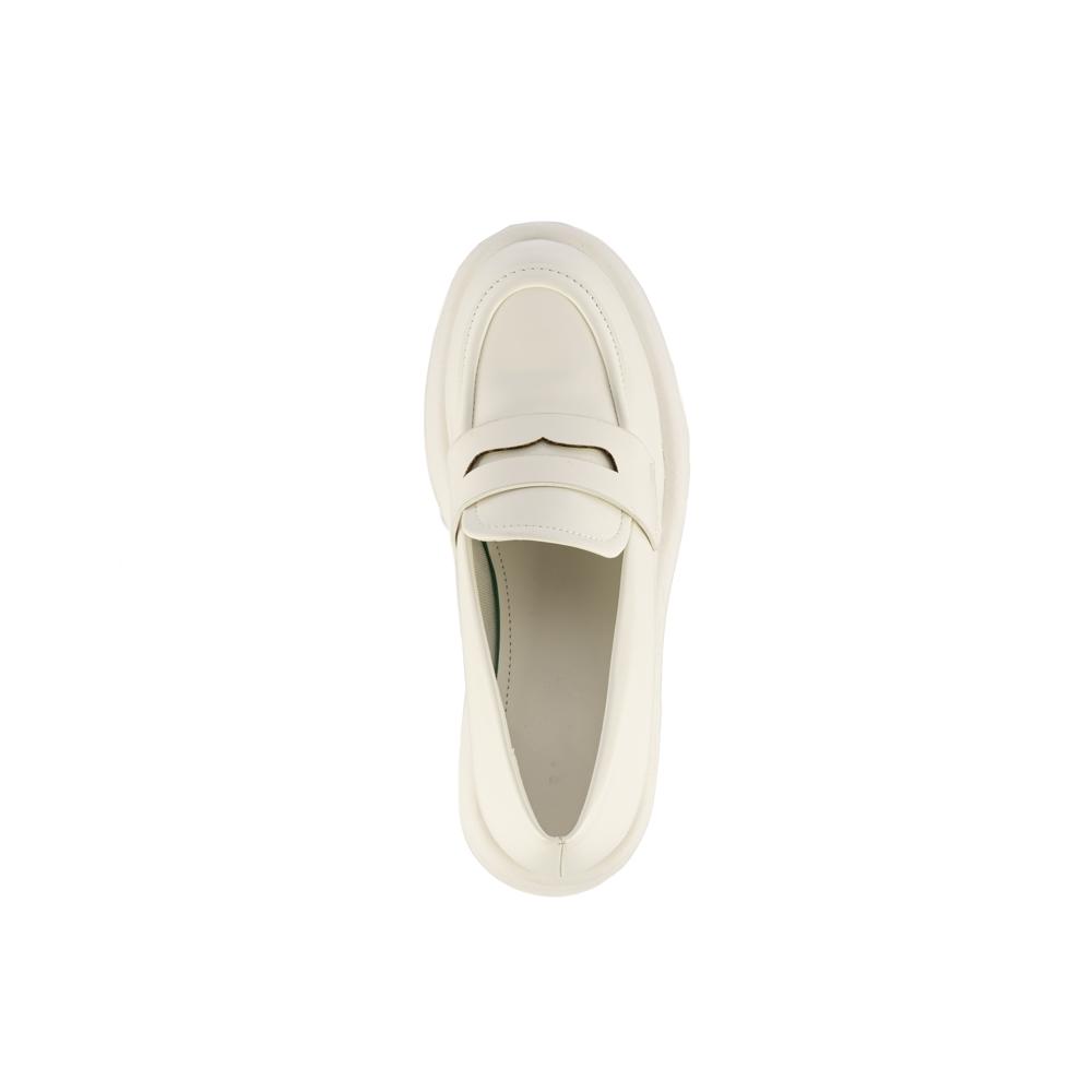 Foto 6 pulgar | Mocasines Loafer Moda Plataforma 11cm De Mujer Walki Gianna Blanco
