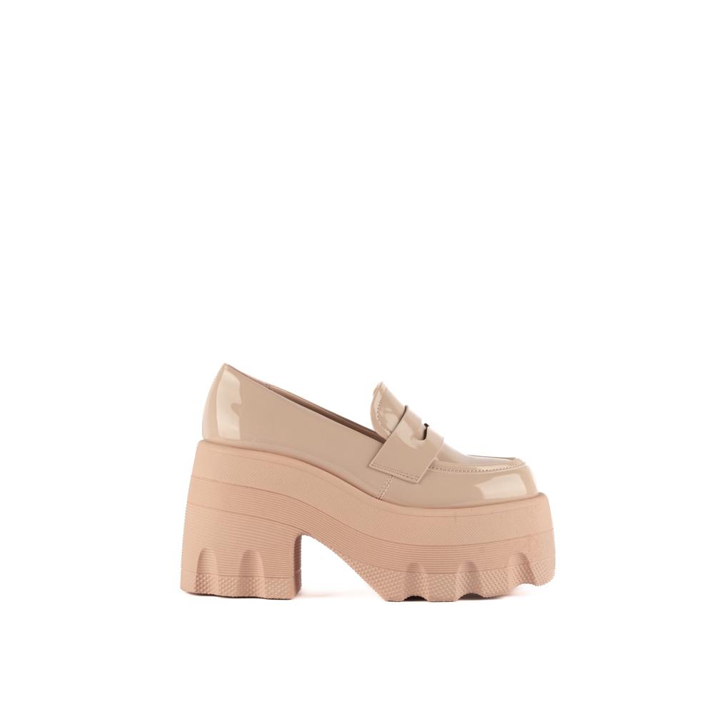Foto 2 pulgar | Mocasines Loafer Moda Plataforma 11cm De Mujer Walki Gianna Rosa