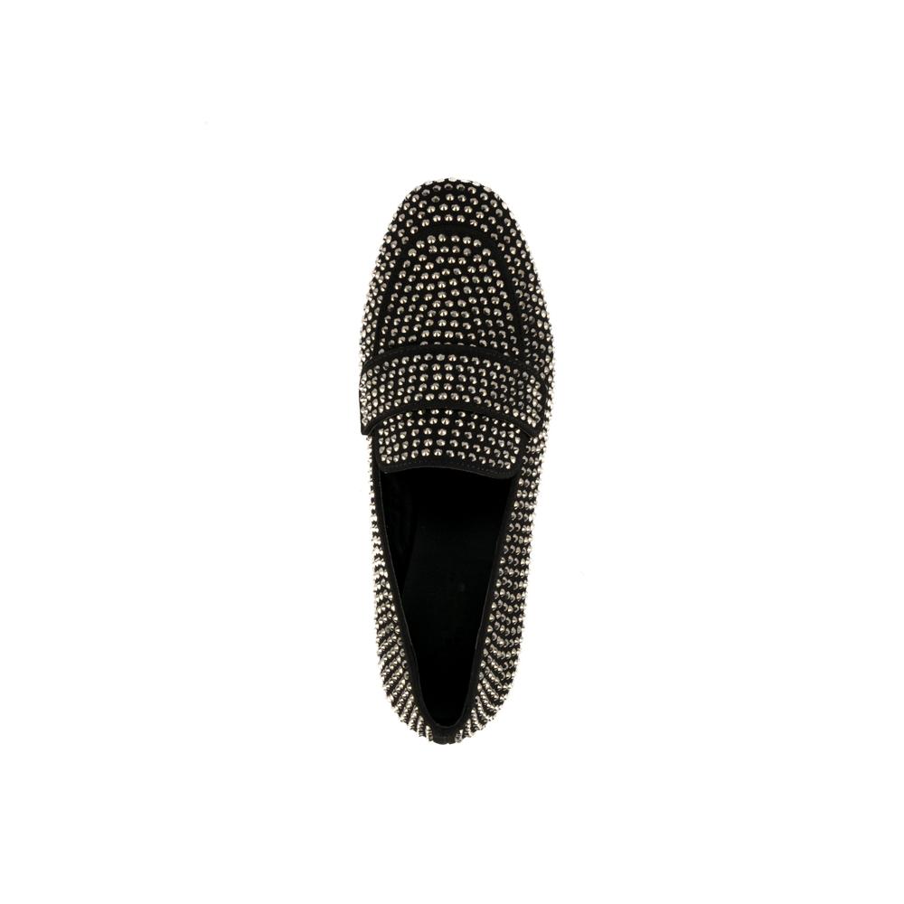Foto 7 pulgar | Mocasines Loafer Moda Flat Brillos Para Mujer Walki Valeria Negro